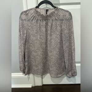Beautiful Blouse - Pink and Gray Subtle Pattern